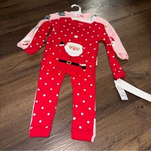 NWT Target Carter’s Just 2T One You Christmas Holiday Pajamas Set